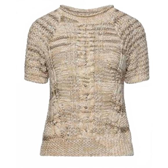NEW LORENA ANTONIAZZI women's knitted top in sand